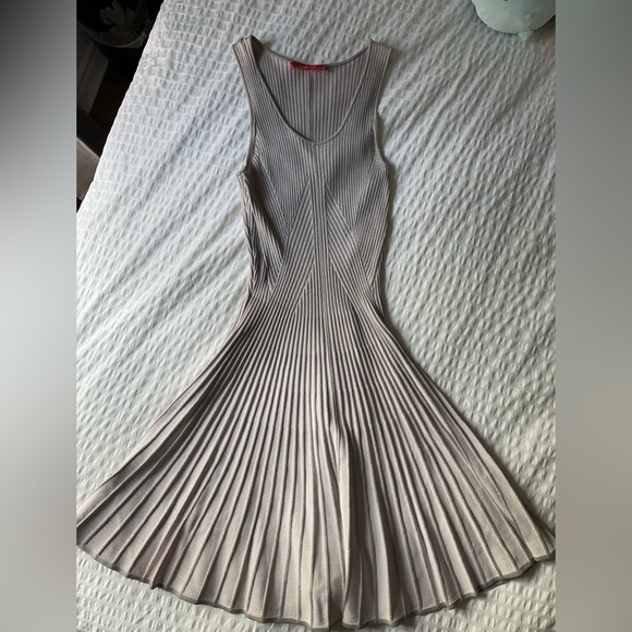 Accordion Style Flare Dress - Picture 1 of 8